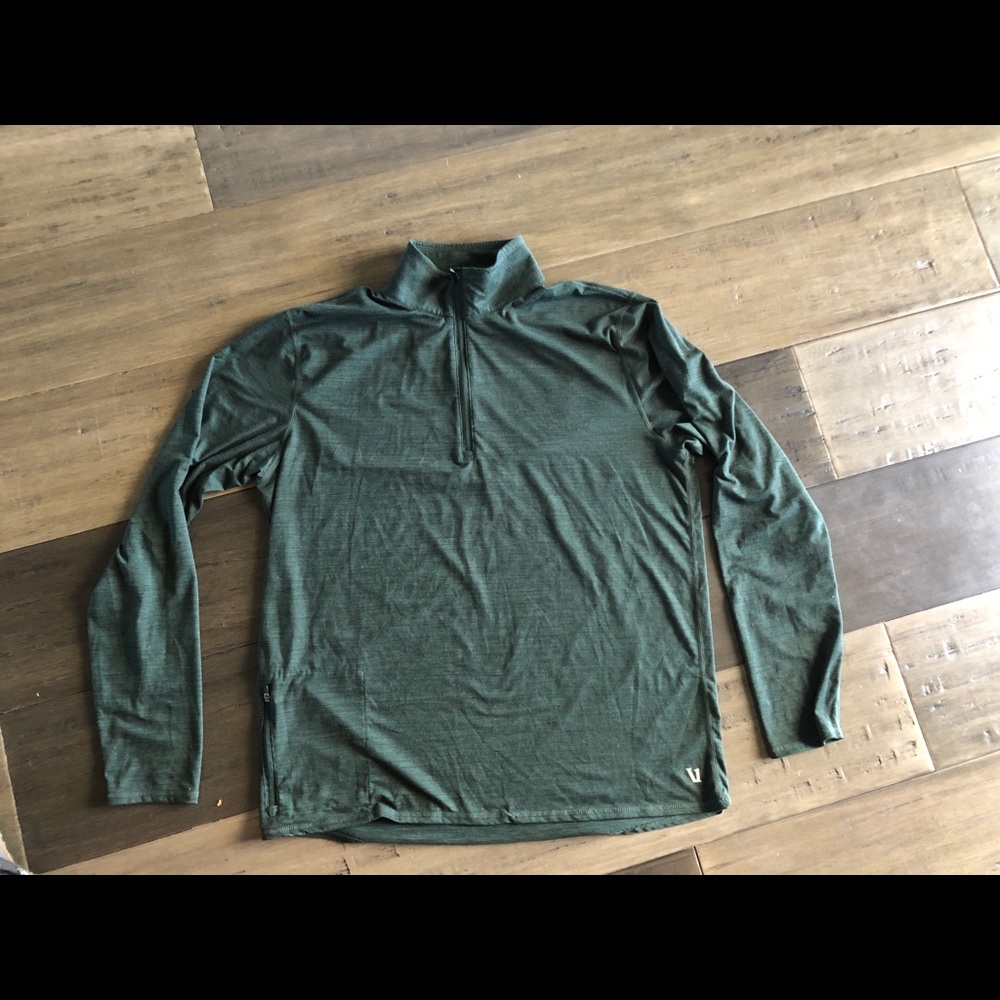 Vuori long sleeve zip with side zip pocket